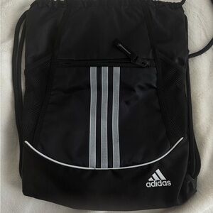 Adidas Black and White Backpack